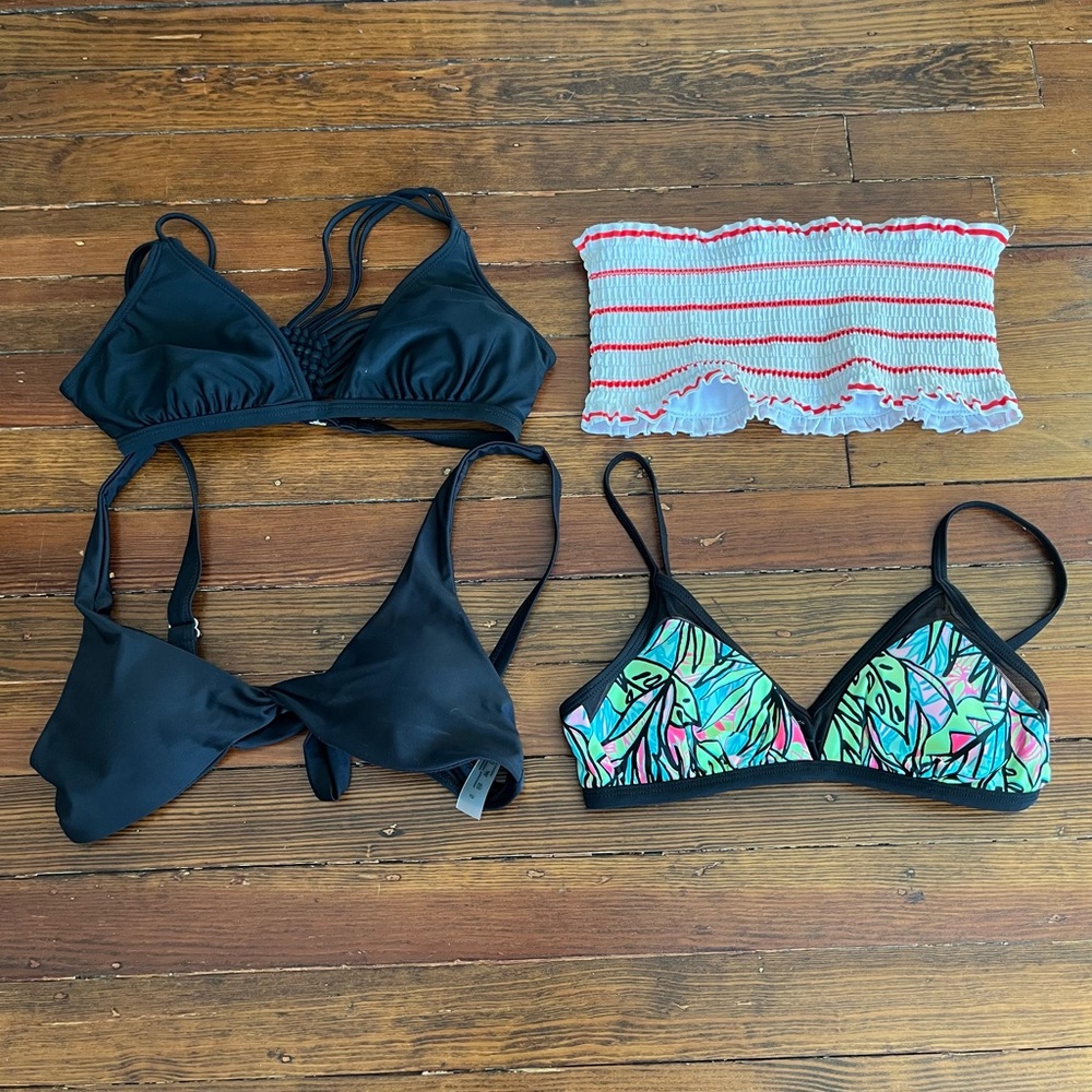 Bundle of size small bikini swimsuit tops